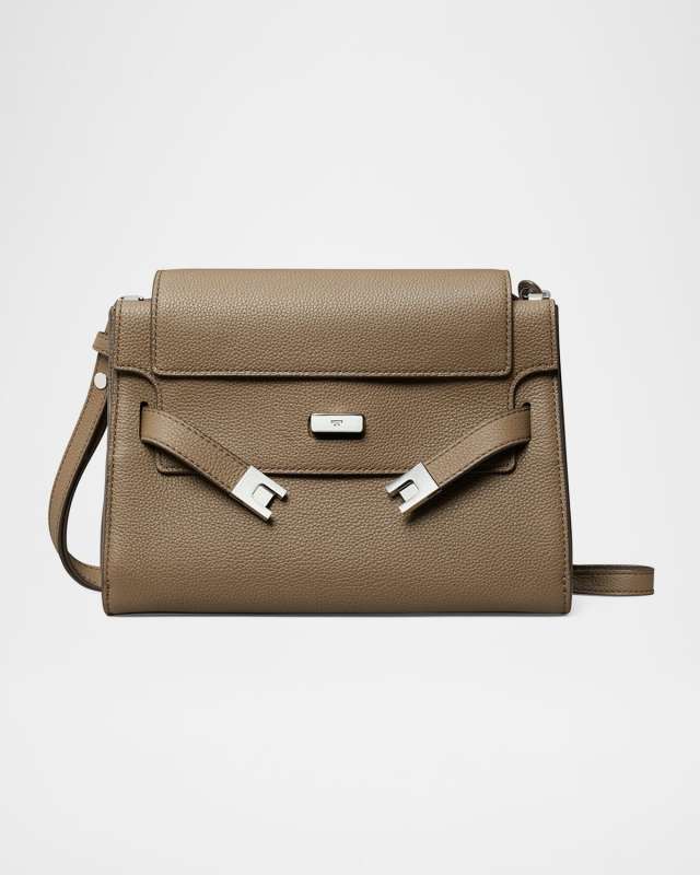 Grain Leather Shoulder Bag